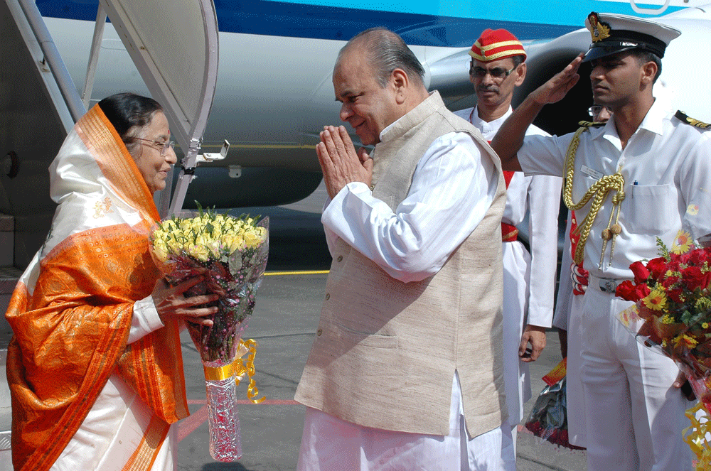 President of India Smt Pratibha Patil In Mumbai