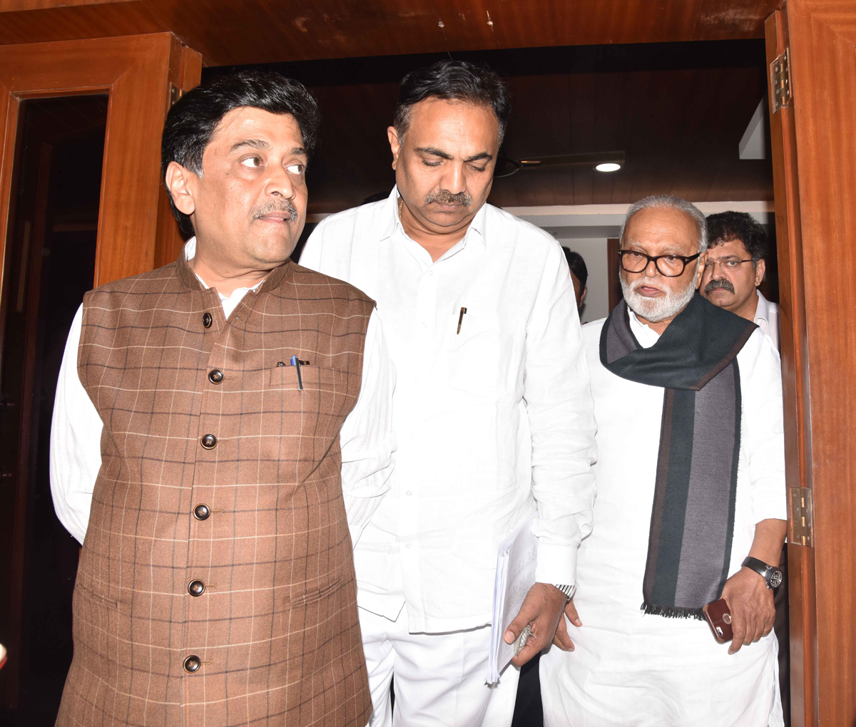 Maharashtra Congress NCP Leaders Meeting at A-6 Bunglow Opposite  Mantralaya .