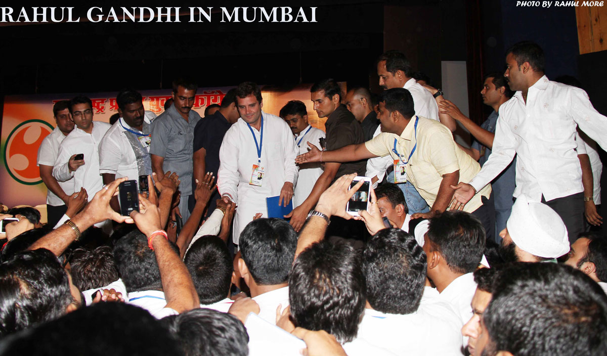 AICC GENERAL SECRETARY & M.P. RAHUL GANDHI IN MUMBAI.