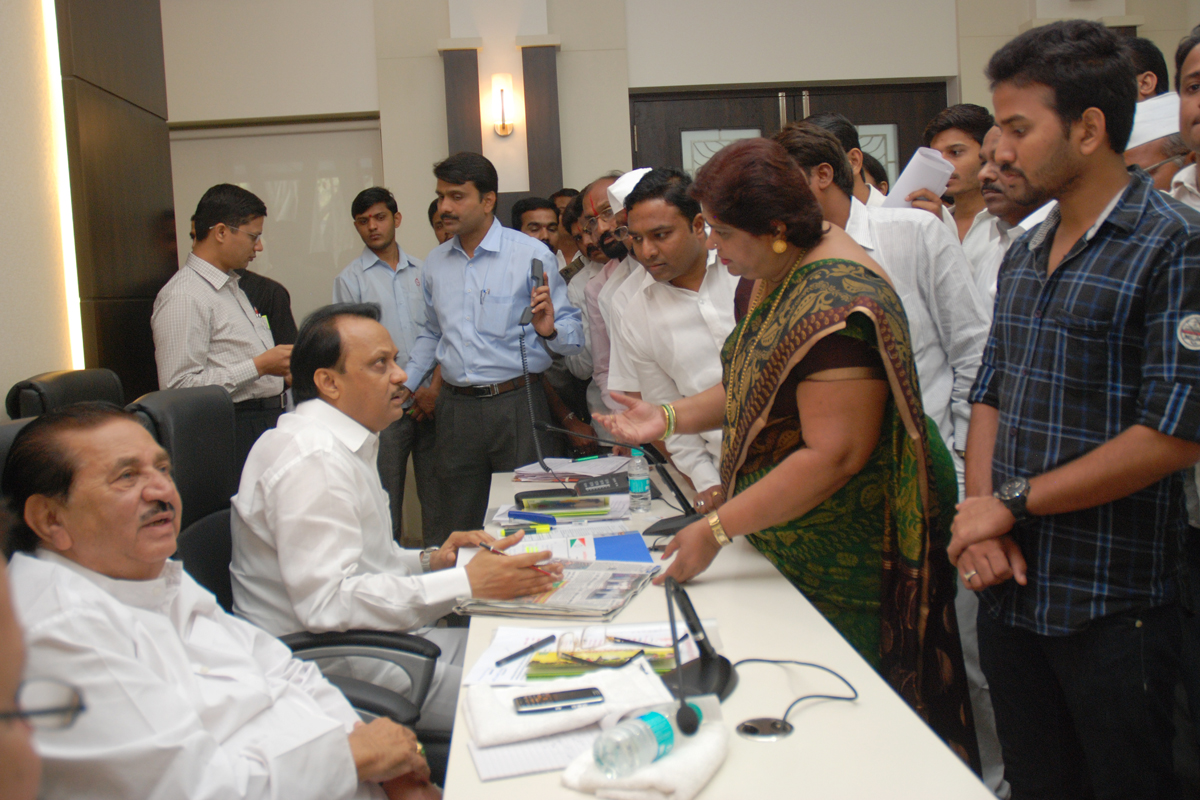 DY.CHIEF MINISTER IN JANATA DARBAR AT NCP BHAVAN NARIMAN POINT.