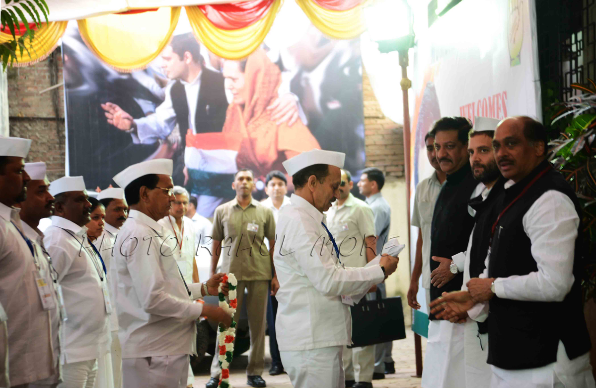 CONGRESS VICE PRESIDENT & YOUTH LEADER RAHUL GANDHI IN MUMBAI AT TILAK BHAVAN DADAR.