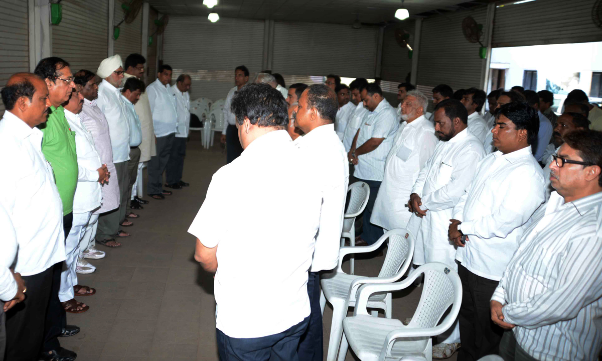 MUMBAI CONGRESS CONDOLENCE MEETING TO CONDOLE THE SAD DEMISE OF CONGRESS LEADERS AT CHATISGARH