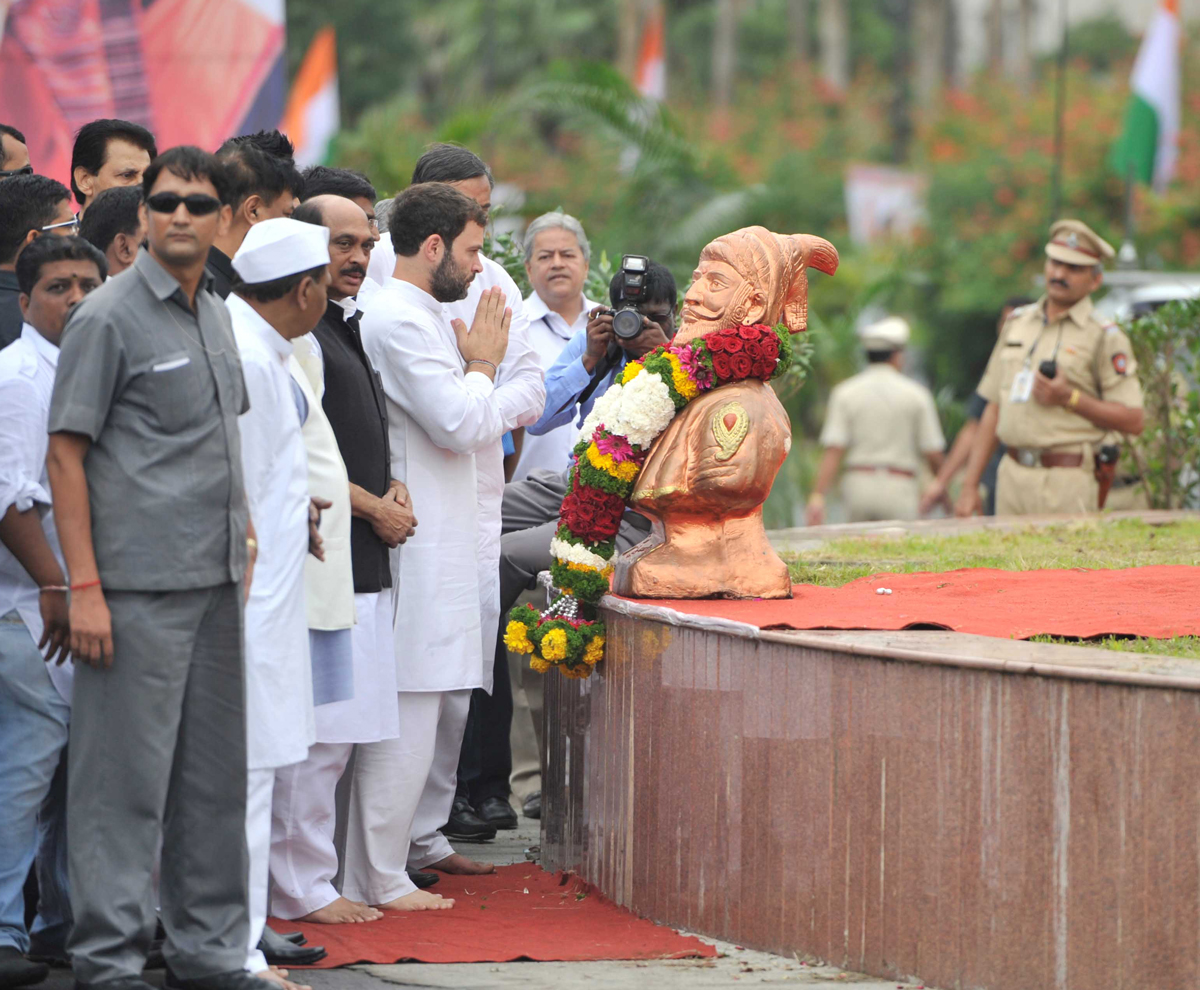 AICC VICE PRESIDENT RAHUL GANDHI AT BALEWADI PUNE.