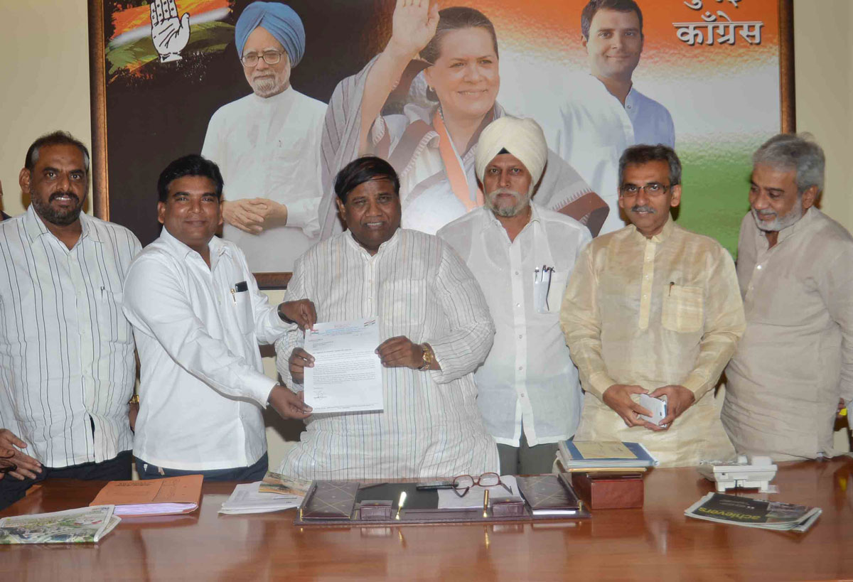 Mumbai Congress President Prof.Janardan Chandurkar at Rajiv Gandhi bhavan.