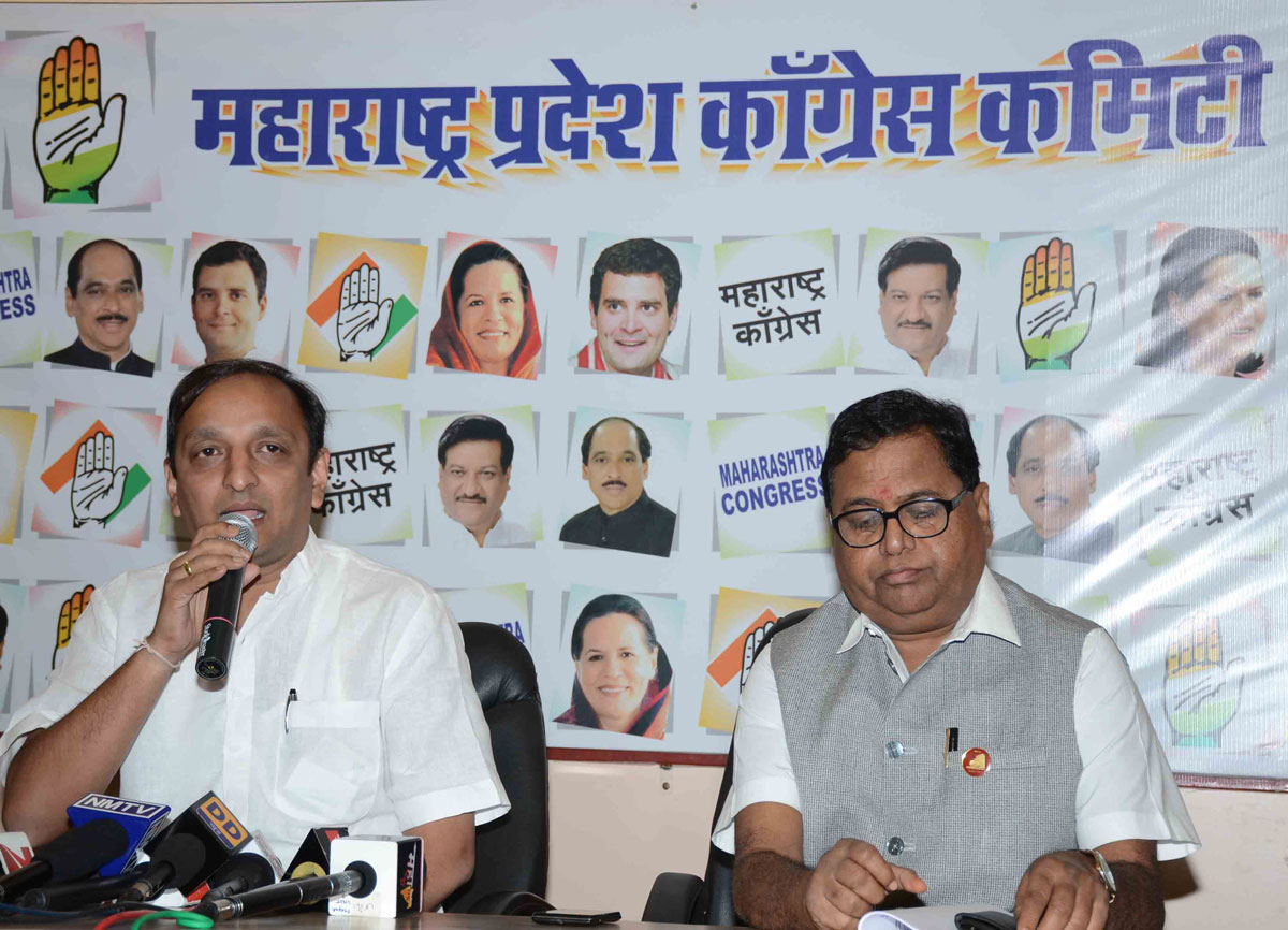 MPCC Spokesperson Sachin Sawant Press Conference at Gandhi Bhavan.