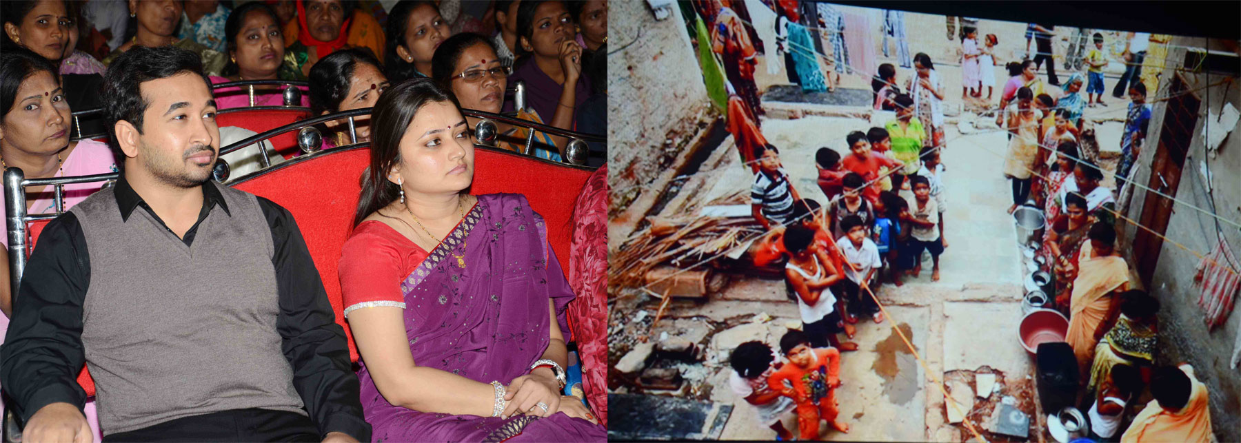 SWABHIMAN SANGHTANA ORG."PAANI MAFIA" DOCUMENTARY FILM AT JOGESHWARI ON OCCCASION PRESIDENT NITESH NARAYANRAO RANE.