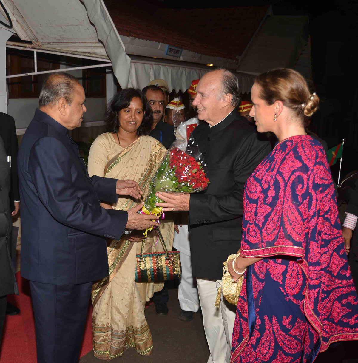HIGHNESS PRINCE AGHA KHAN & GOVERNOR K.SANKARNARAYANAN AT RAJ BHAVAN MUMBAI.