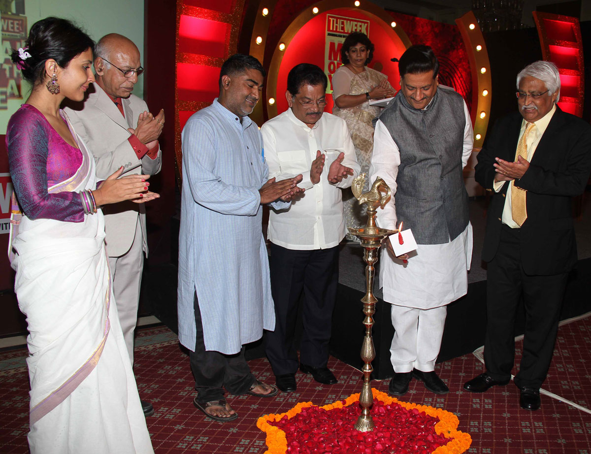 CHIEF MINISTER PRITHVIRAJ CHAVAN AT HOTEL TRIDENT.