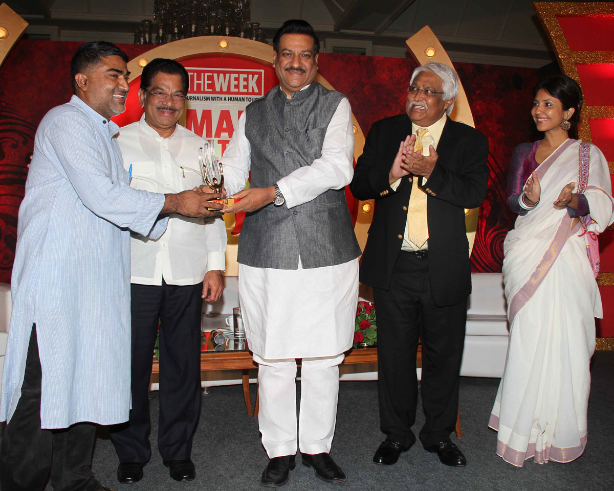 CHIEF MINISTER PRITHVIRAJ CHAVAN AT HOTEL TRIDENT.
