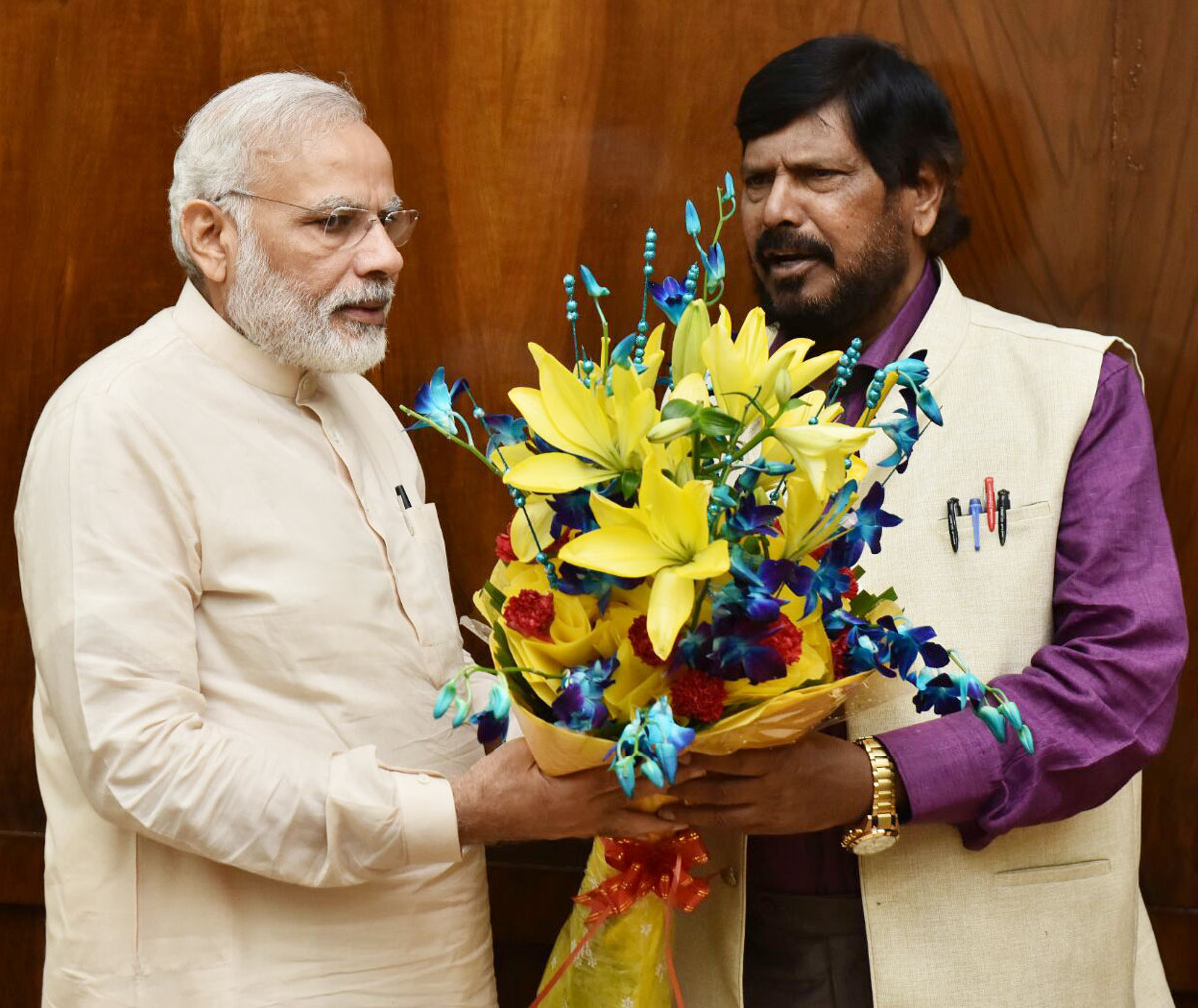 Prime Minister Narendra Modi & Union Minister Ramdas Athawale meets in Delhi.