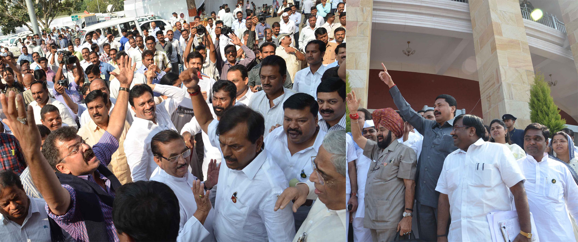 NCP V/S BJP 5th DAY WINTER SESSION AT NAGPUR VIDHAN BHAVAN.