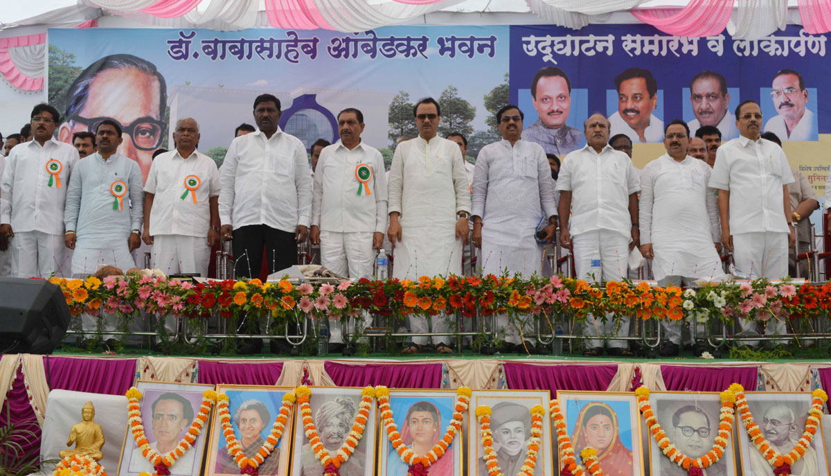 Dy.Chief Minister Ajit Pawar Inaugurates Dr.Babasaheb Ambedkar Bhavan at Panvel.