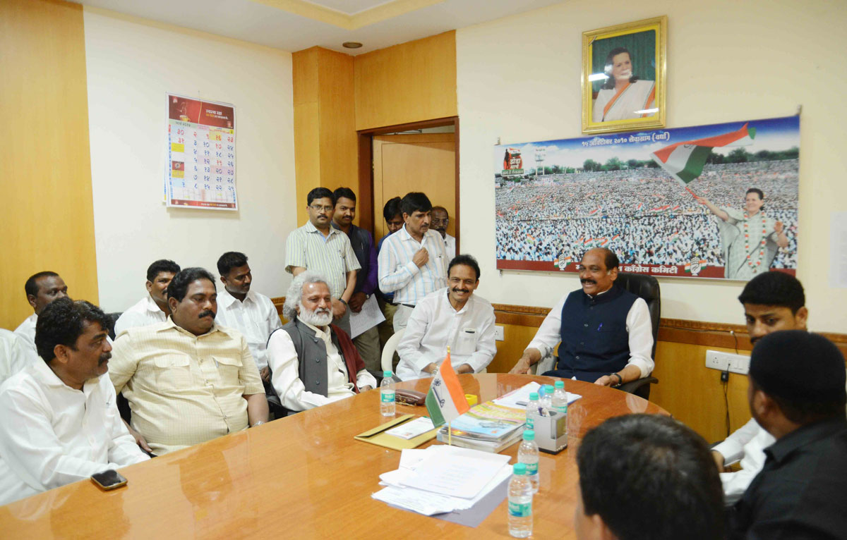 Prof.Jogendra Kawade Meets MPCC President Manikrao Thakre at Tilak Bhavan Dadar.