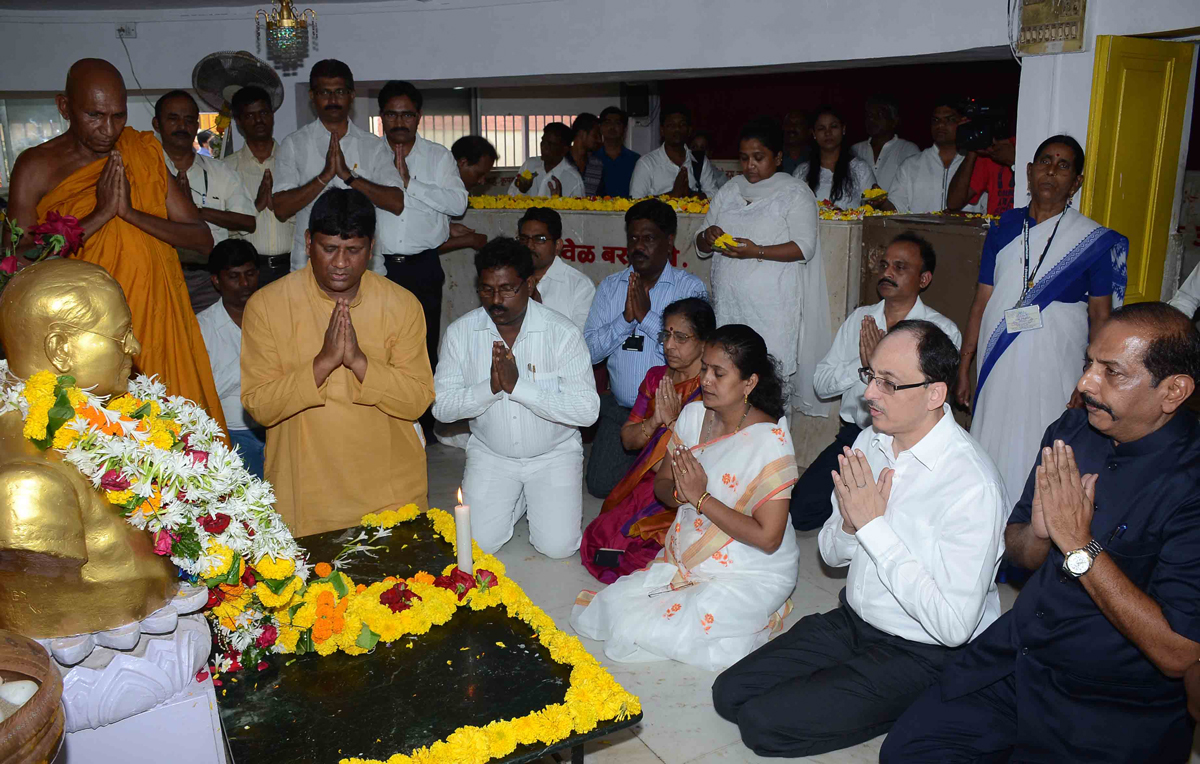 Tribute to Bharat Ratna Dr.Babasaheb Ambedkar on his 124th Birth Anniversary in Mumbai.