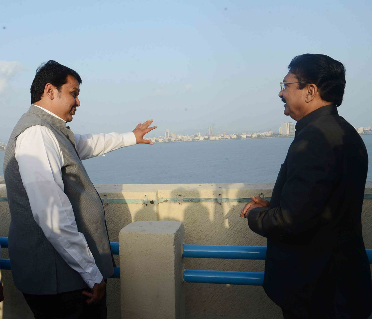 Maharashtra State Governor Ch Vidyasagar Rao & Chief Minister Devendra Fadnavis Unveiled the Newly constructed 14-Storey Building for the Governor's Staff at Raj Bhavan.