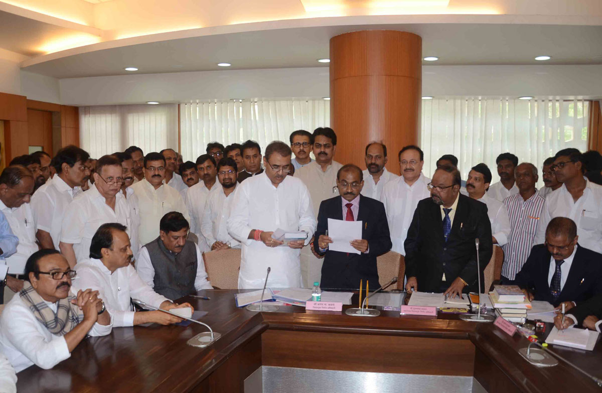 NCP Leader Praful Patel Filed Nomination Form for Rajya Sabha at Vidhan Bhavan Mumbai.