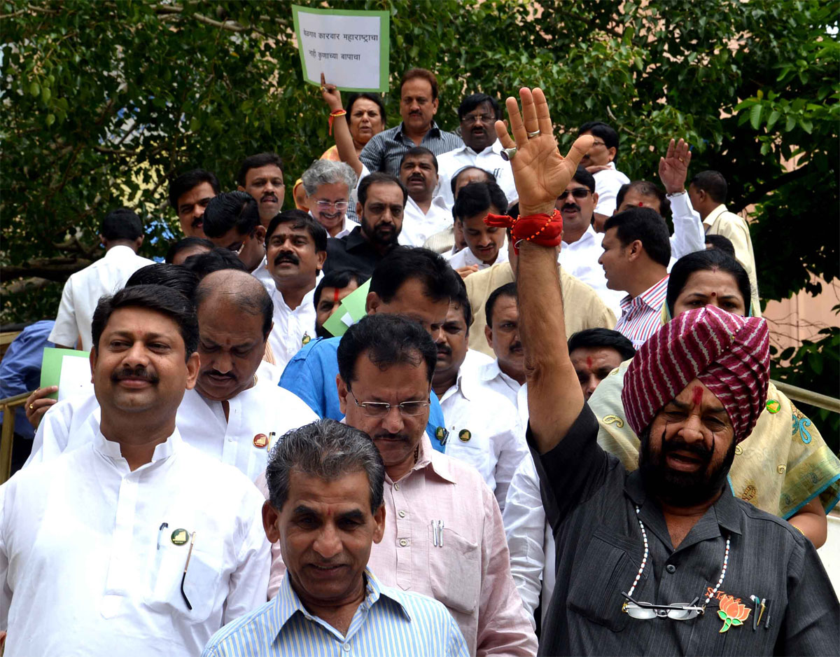 1ST DAY OF MAHARASHTRA MONSOON SESSION IN MUMBAI.