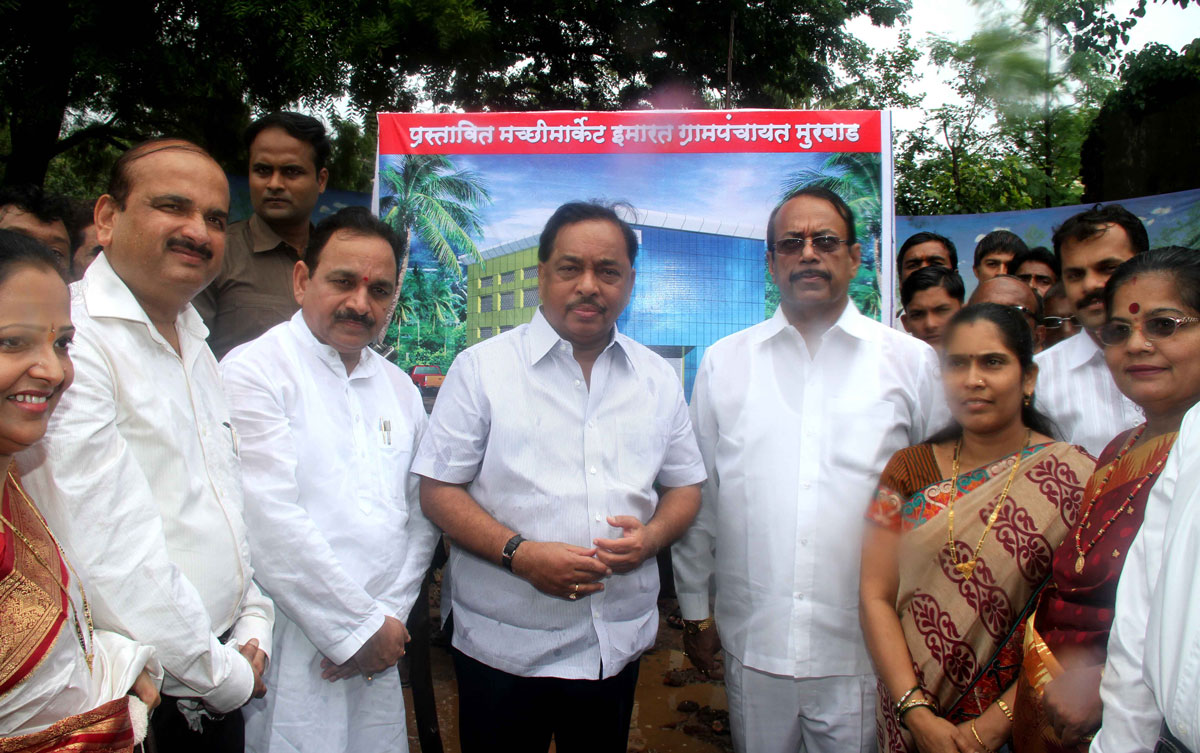 MINISTER FOR INDUSTRIES NARAYANRAO RANE AT MURBAD.