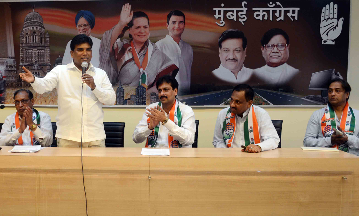 MUMBAI CONGRESS SC CELL MEETING AT RAJIV GANDHI BHAVAN.