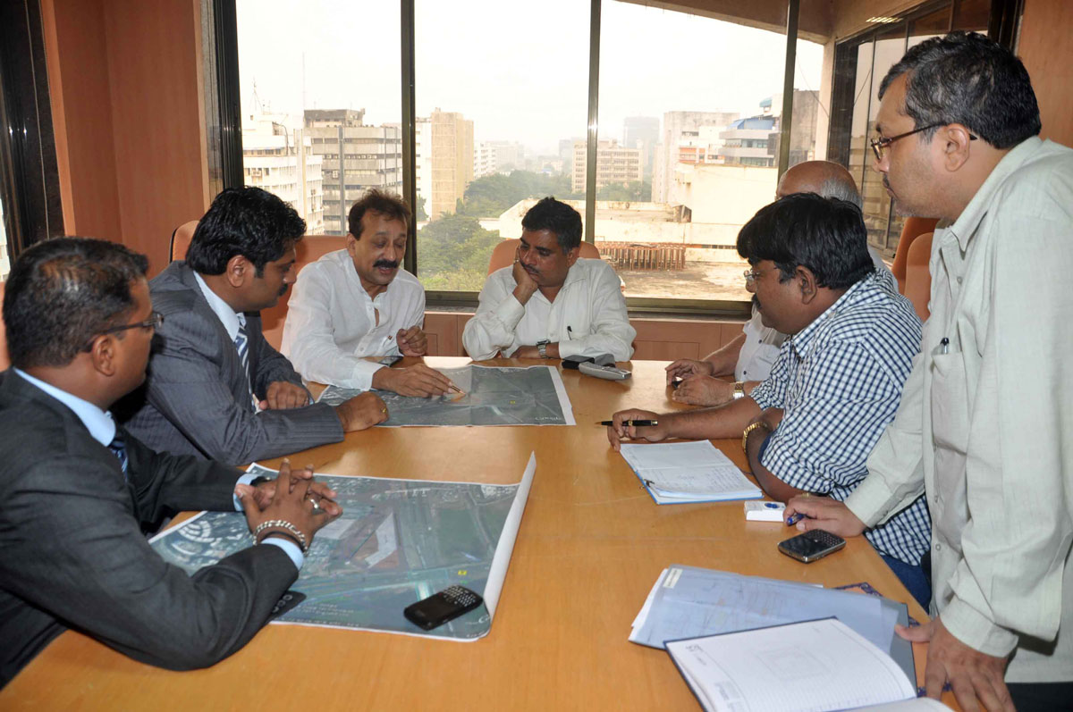 MLA BABA SIDDIQUE AT MMRDA OFFICE BANDRA