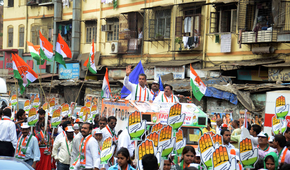 Election Campaign Rally & Padyatra of MP. Candidate Milind Deora.