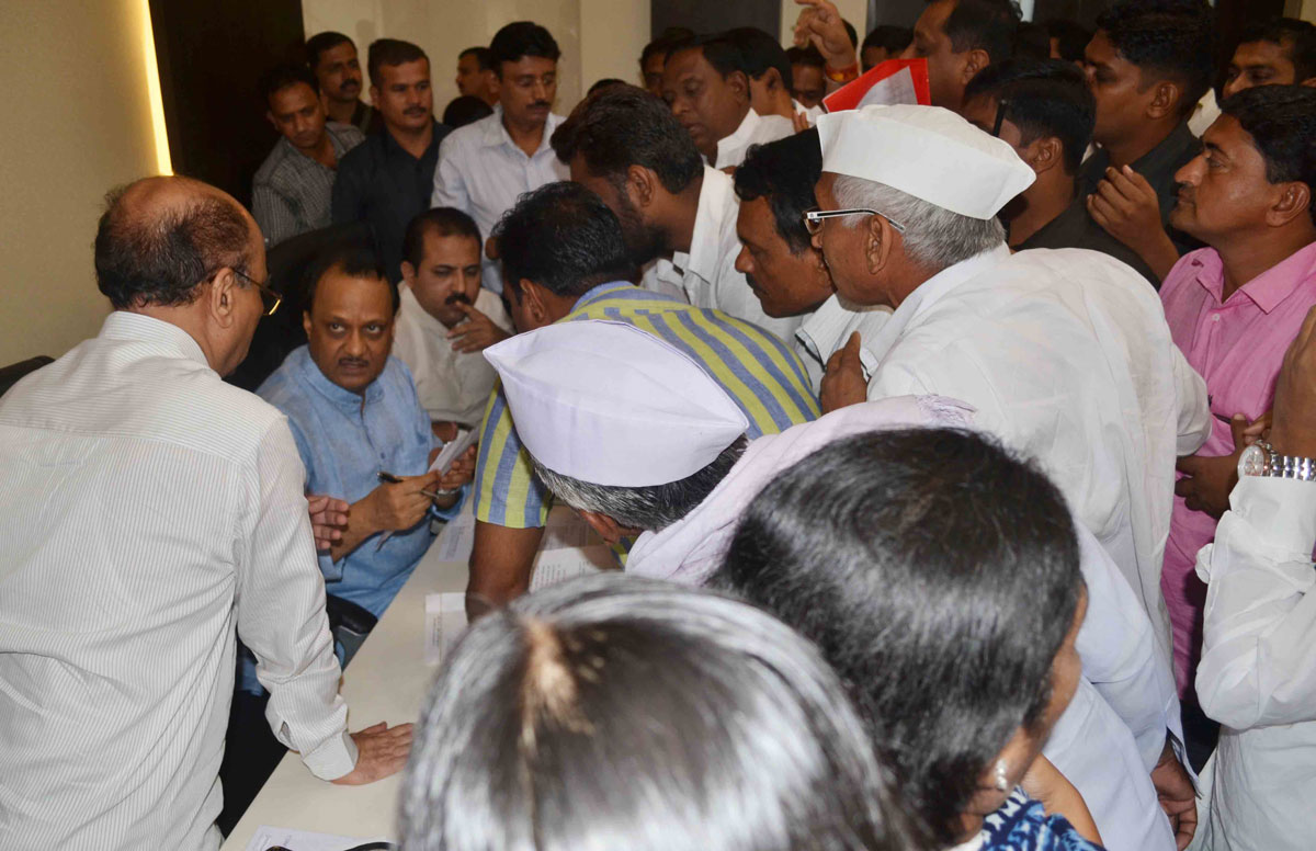 Dy.Chief Minister Ajitdada Pawar Janata Darbar at NCP Bhavan.