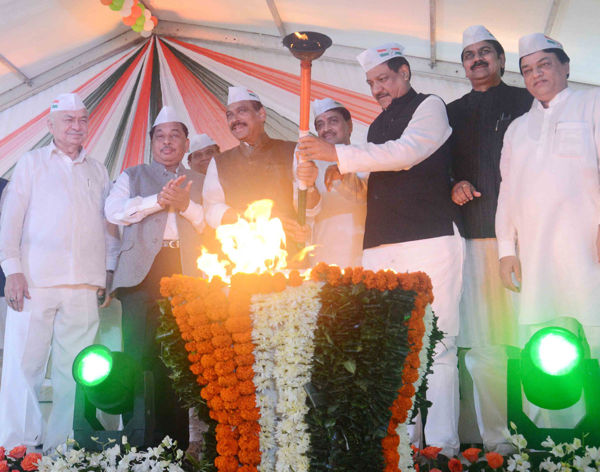 Maharashtra State Congress Committee Start Assembly Election Campaigning at Hutatma Chowk Mumbai
