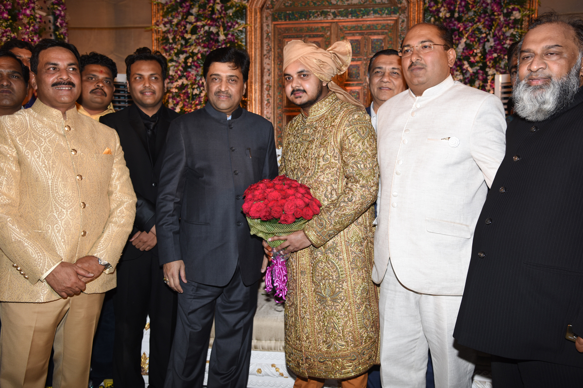 MLA & Former Cabinet Minister Mohd.Arif Naseem Khan Son Mohd. Aamir Khan Weds Sahab Malika Reception Ceremony at Bandra BKC.