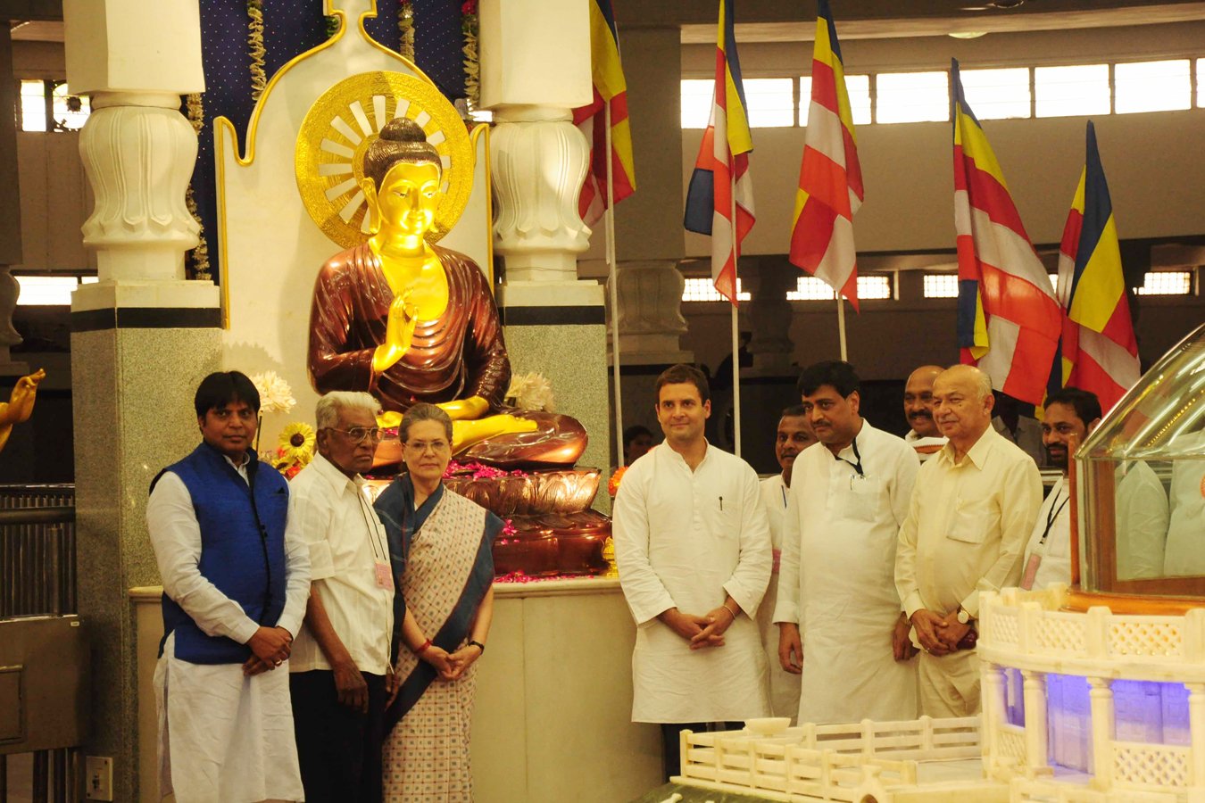 Congress President Smt.Sonia Gandhi and Vice President Rahul Gandhi at Nagpur.