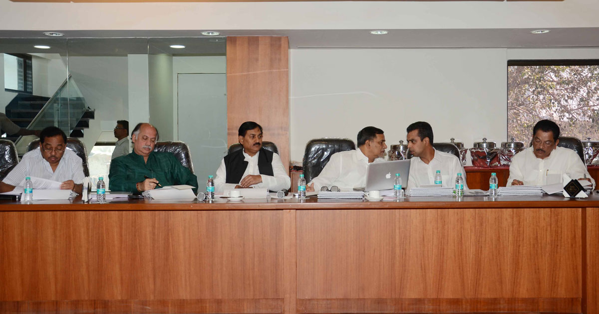 CONGRESS PARLIAMENTARY BOARD MEETING FOR BMC ELECTION AT ADMINISTRATIVE BUILDING OF SARDAR VALLABHAI PATEL INDOOR SATDIUM AT HAJI ALI.