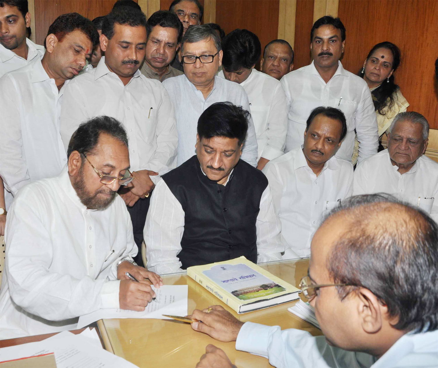 MLC HUSAIN DALVI NOMINATION FROM A RAJYASABHA ELECTION AT VIDHAN BHAVAN.