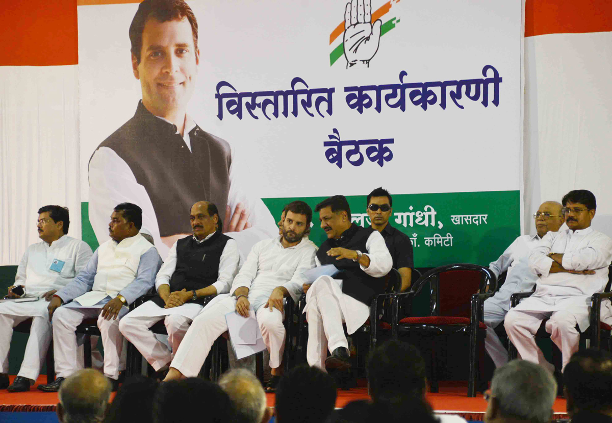 AICC VICE PRESIDENT RAHUL GANDHI AT BALEWADI PUNE.