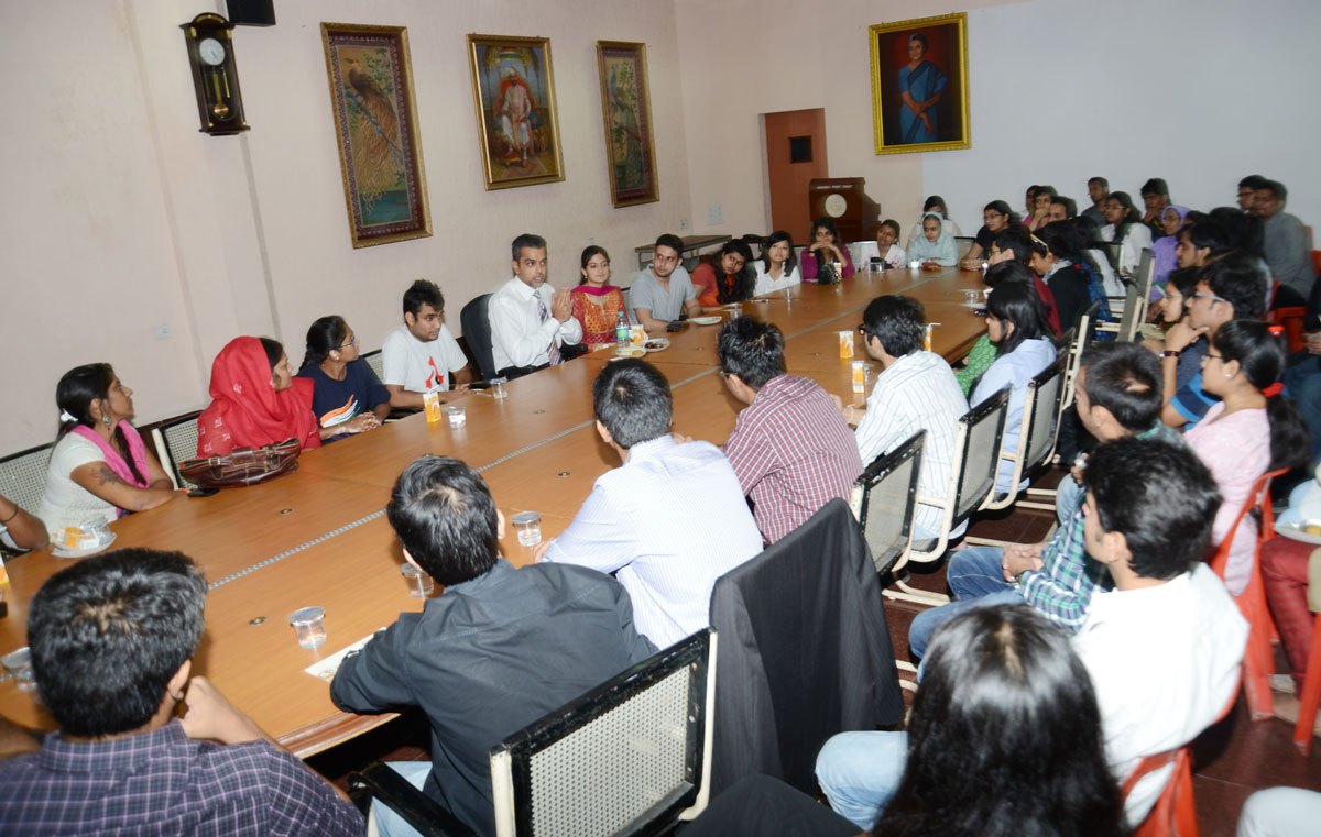 MP.& Union Minister Milind Deora interactive session during Youth Parliament.