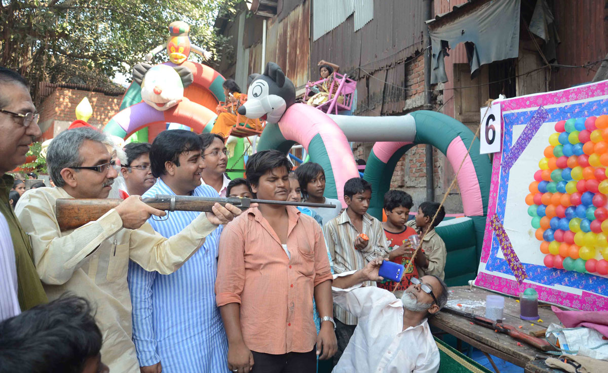 MLA Amin Patel & corporator Javed Juneja in " FUN-N-FAIR" at dana bunder.