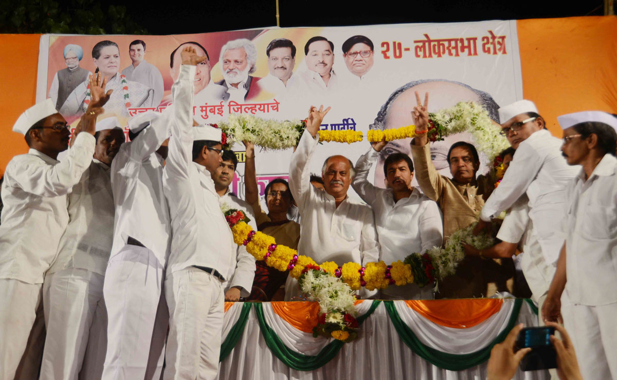 Election Campaign Rally & Padyatra of MP. Candidate Gurudas Kamat.