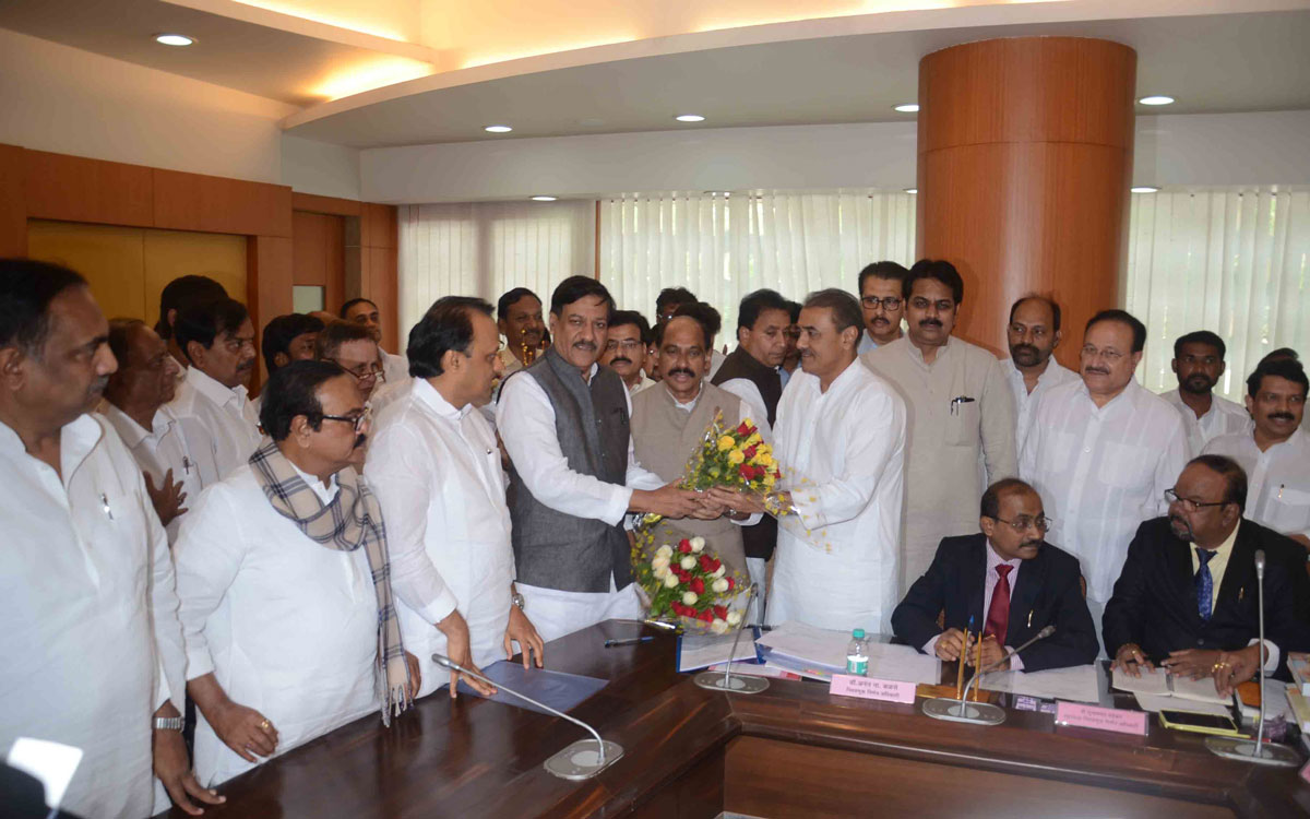 NCP Leader Praful Patel Filed Nomination Form for Rajya Sabha at Vidhan Bhavan Mumbai.