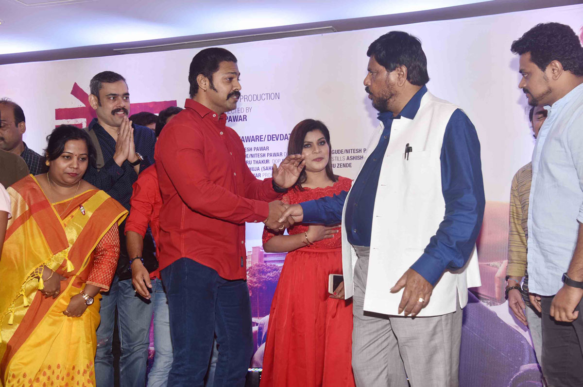Marathi Cinema "Chembur Naka' first Poster Launched by Social Justice-Empowerment MOS Ramdas Athawale.