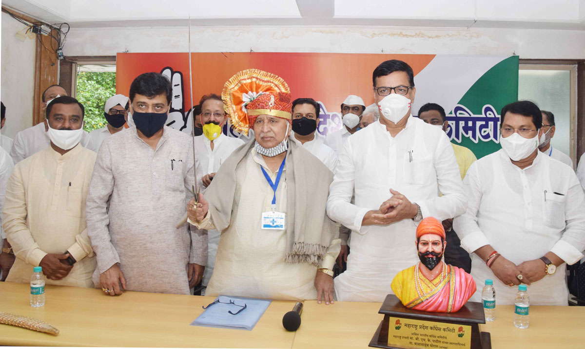 Newly Appointed in-charge of Maharashtra Pradesh Congress Committee Shri.H. K.Patil's warm Welcome in Maharashtra.