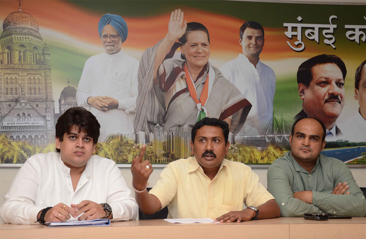 PRESS CONFERENCE BY MUMBAI YOUTH CONGRESS PRESIDENT SADAF ABOLI AT MUMBAI CONGRESS RAJIV GANDHI BHAVAN CST.