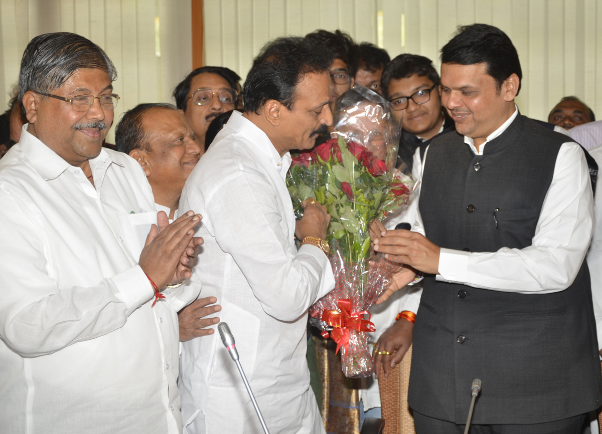 Newly Elected MLC's Oath Ceremony at Vidhan Bhavan in Chief Presence of Chief Minister Devendra Fadnavis,President Haribhau Bagde,Sabhapati Ramraje Nimbalkar.