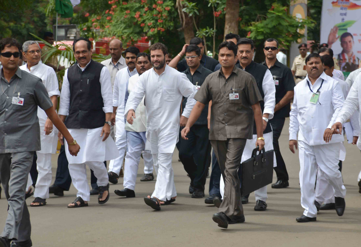 AICC VICE PRESIDENT RAHUL GANDHI AT BALEWADI PUNE.