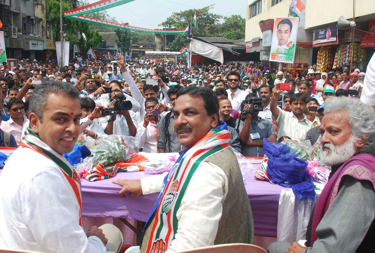 168-Chandivali Assembly Congress Candidate Mohd.Arif Nasim Khan Central Office Inauguration.