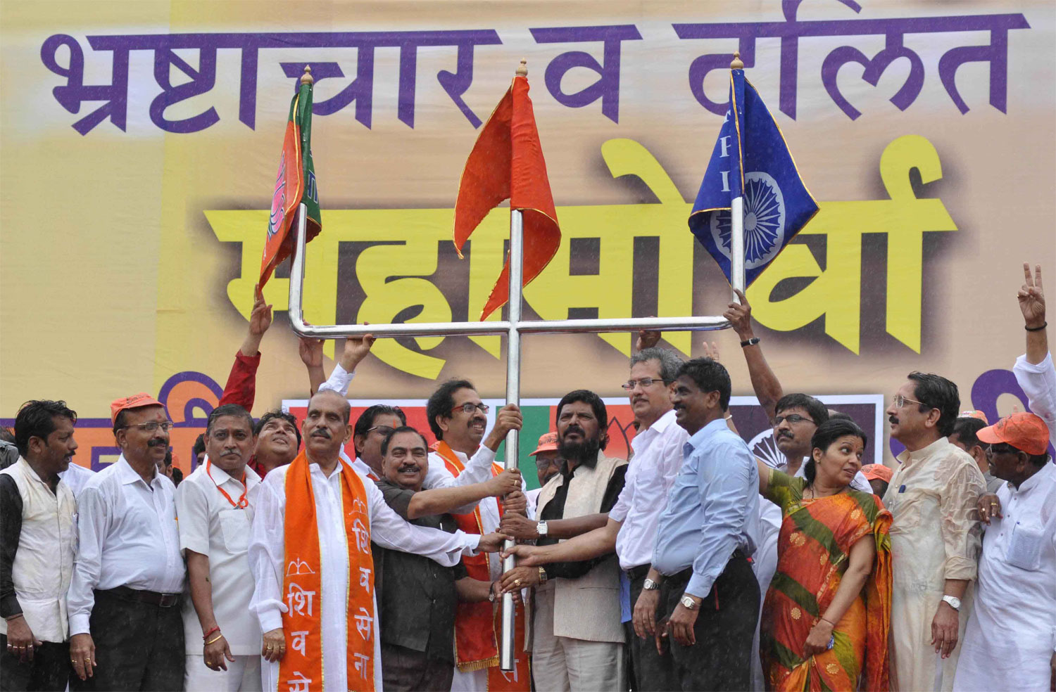 SHIVSHAKTI & BHIMSHAKTI MAHAMORCHA AT AZAD MAIDAN CST.