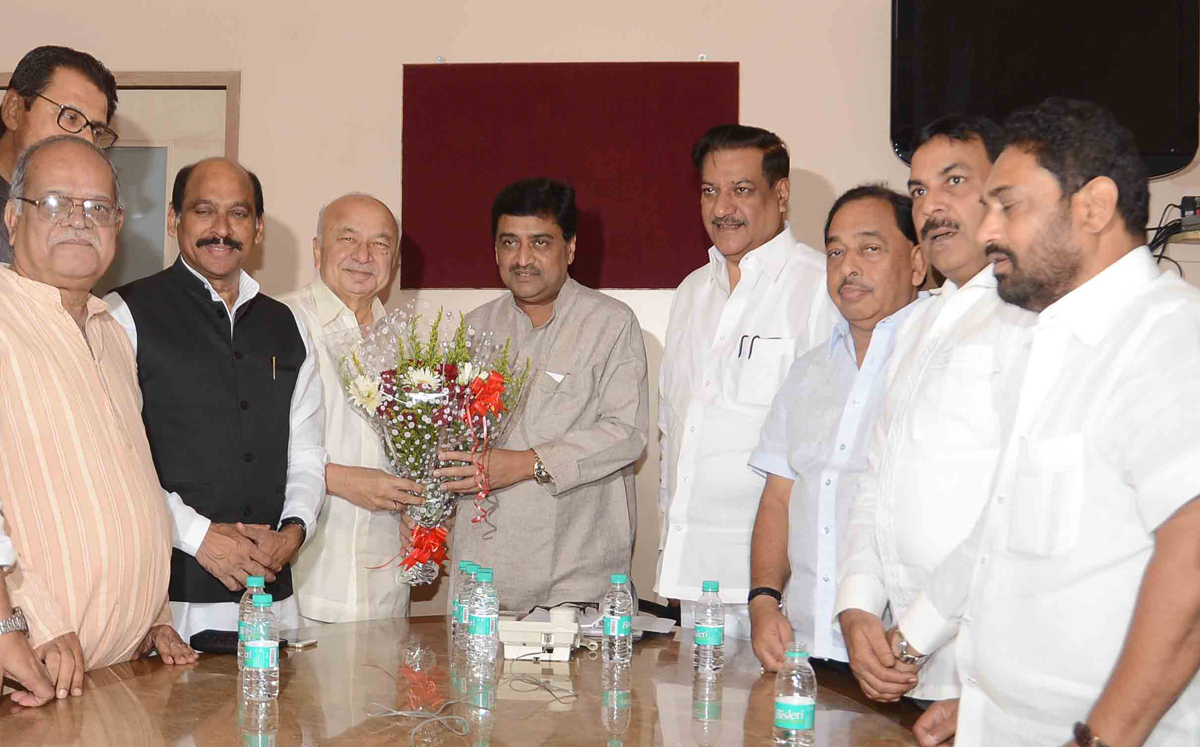 Maharashtra State Congress Leader's Meeting at Gandhi Bhavan Nariman Point.