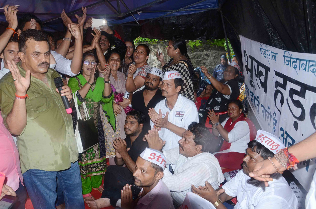 Sanjay Nirupam at Filmcity.