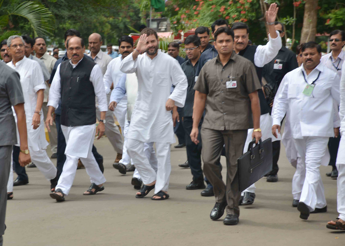 AICC VICE PRESIDENT RAHUL GANDHI AT BALEWADI PUNE.
