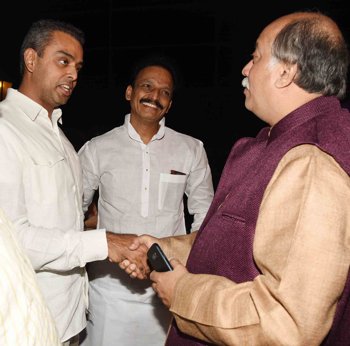Congress Leaders Attended Dinner Party Hosted by Mumbai Congress at at MCA ground BKC-Bandra.