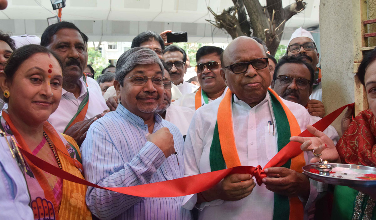 South Central Congress Candidate Eknath Gaikwad Office Inauguration at Sion.