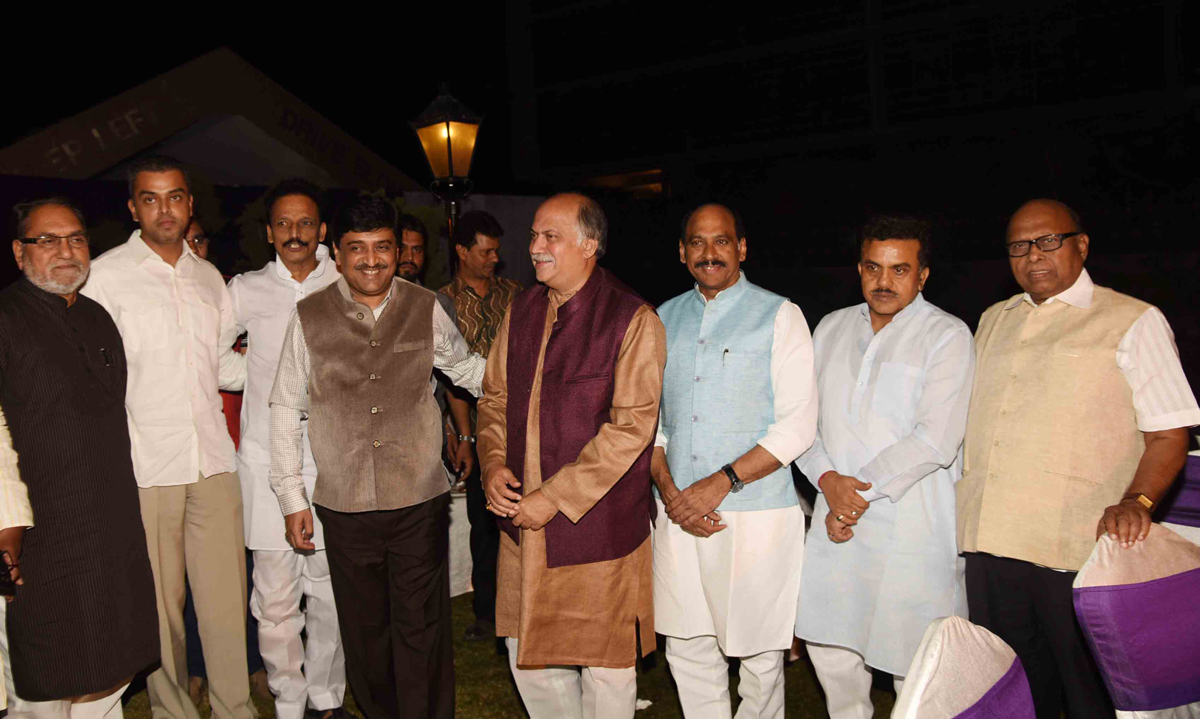 Congress Leaders Attended Dinner Party Hosted by Mumbai Congress at at MCA ground BKC-Bandra.