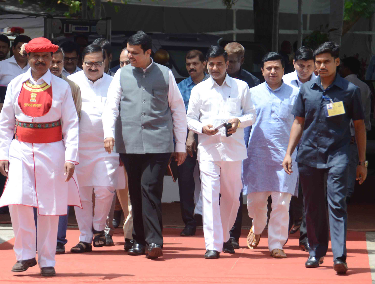 9th Day "Budget Session 2016" at Vidhan Bhavan in Mumbai.